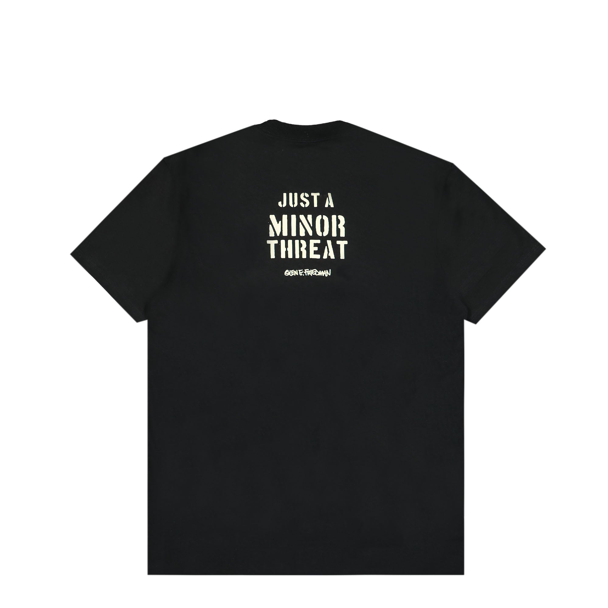 Obey Minor Threat x Obey Gef just A Minor Threat Tee Black T-Shirts Close-up | Overkill