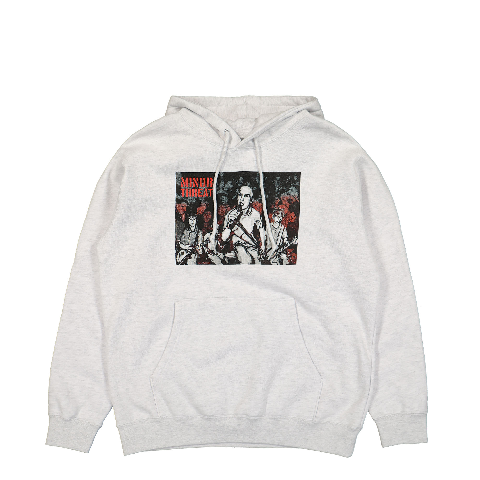 Obey Minor Threat x Obey Gef just A Minor Threat Hood Heather Grey Hoodies 112844039M / Heather Grey | Overkill