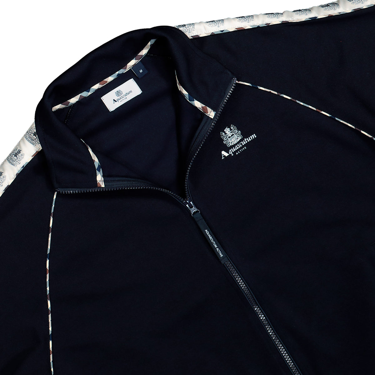 Aquascutum Crest Tape Tracktop Navy Jackets AA-A006-SW026 11 Detailfoto | Overkill
