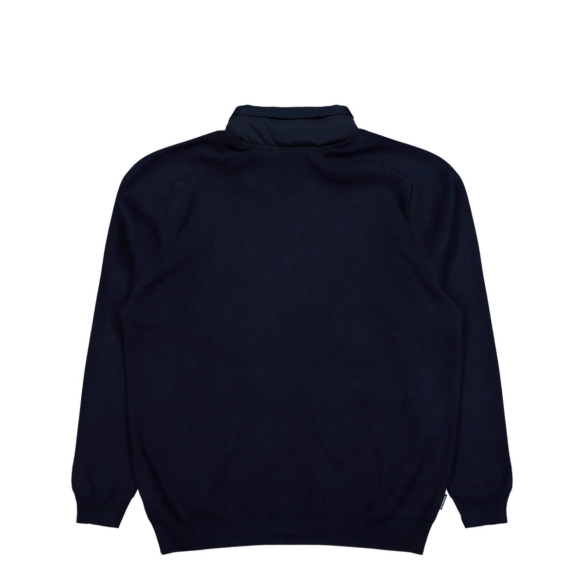 Aquascutum Cotton Knit FZ Sweater Navy Sweater AA-A006-WO001 11 Close-up | Overkill
