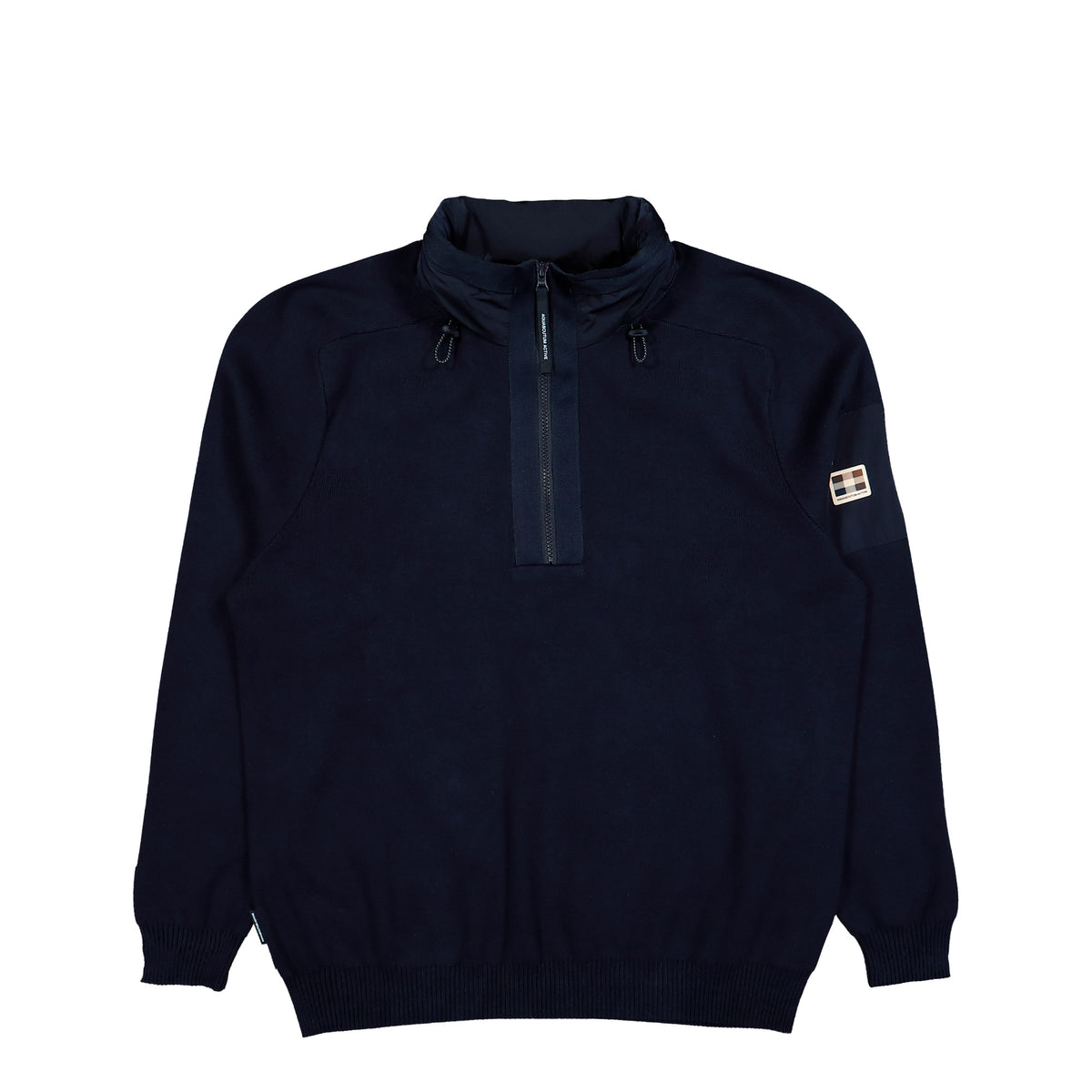 Aquascutum Cotton Knit 1/4 Zip Sweater Navy Sweater AA-A006-WO002 11 | Overkill
