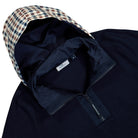 Aquascutum Cotton Knit 1/4 Zip Sweater Navy Sweater AA-A006-WO002 11 Detailfoto | Overkill
