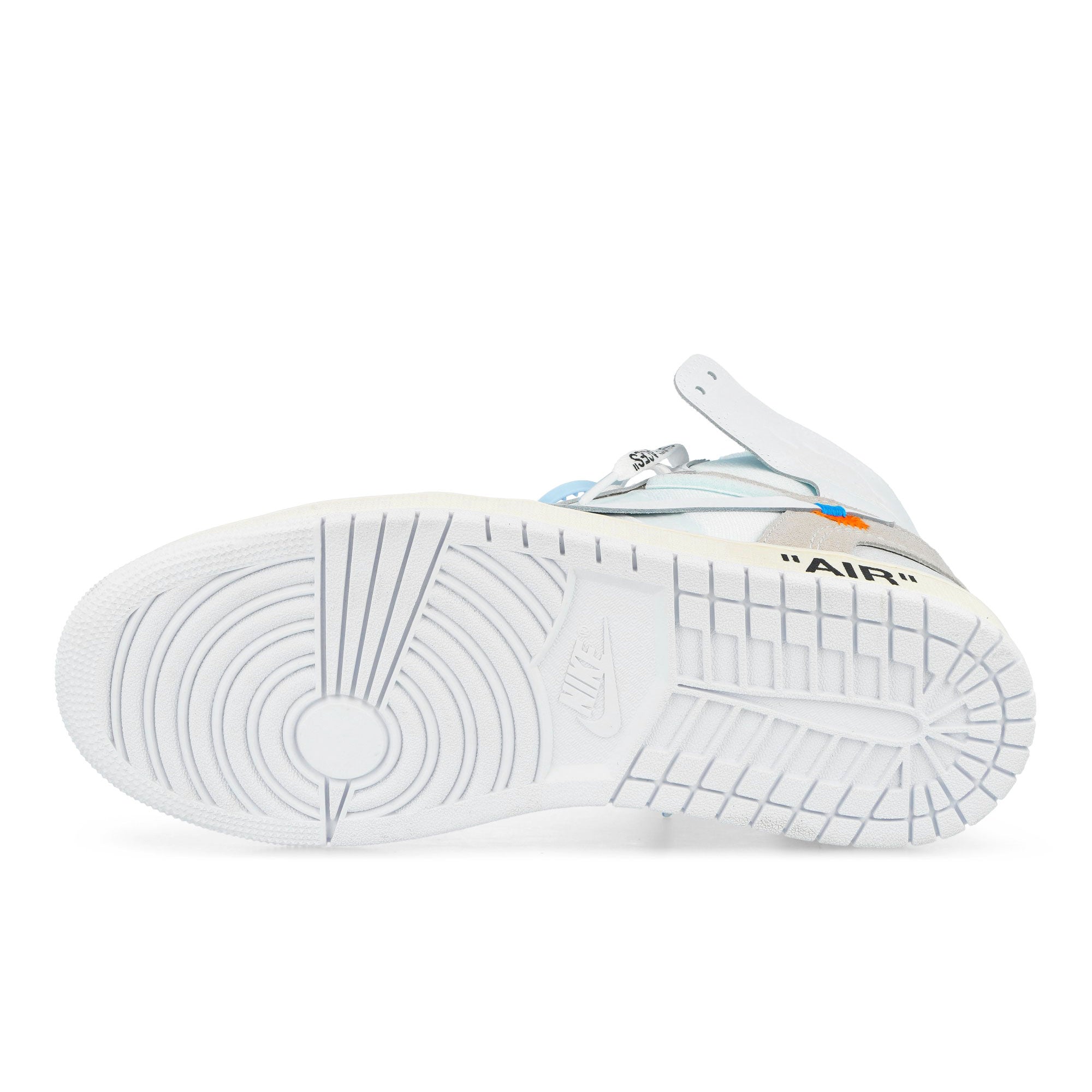 V.A.A. x Jordan Air Jordan 1 Retro High OG SP White / White High Top Sneakers AA3834 100 Detail View 5 | Overkill
