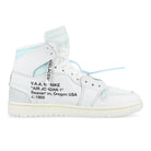 V.A.A. x Jordan Air Jordan 1 Retro High OG SP White / White High Top Sneakers AA3834 100 Silhouette | Overkill

