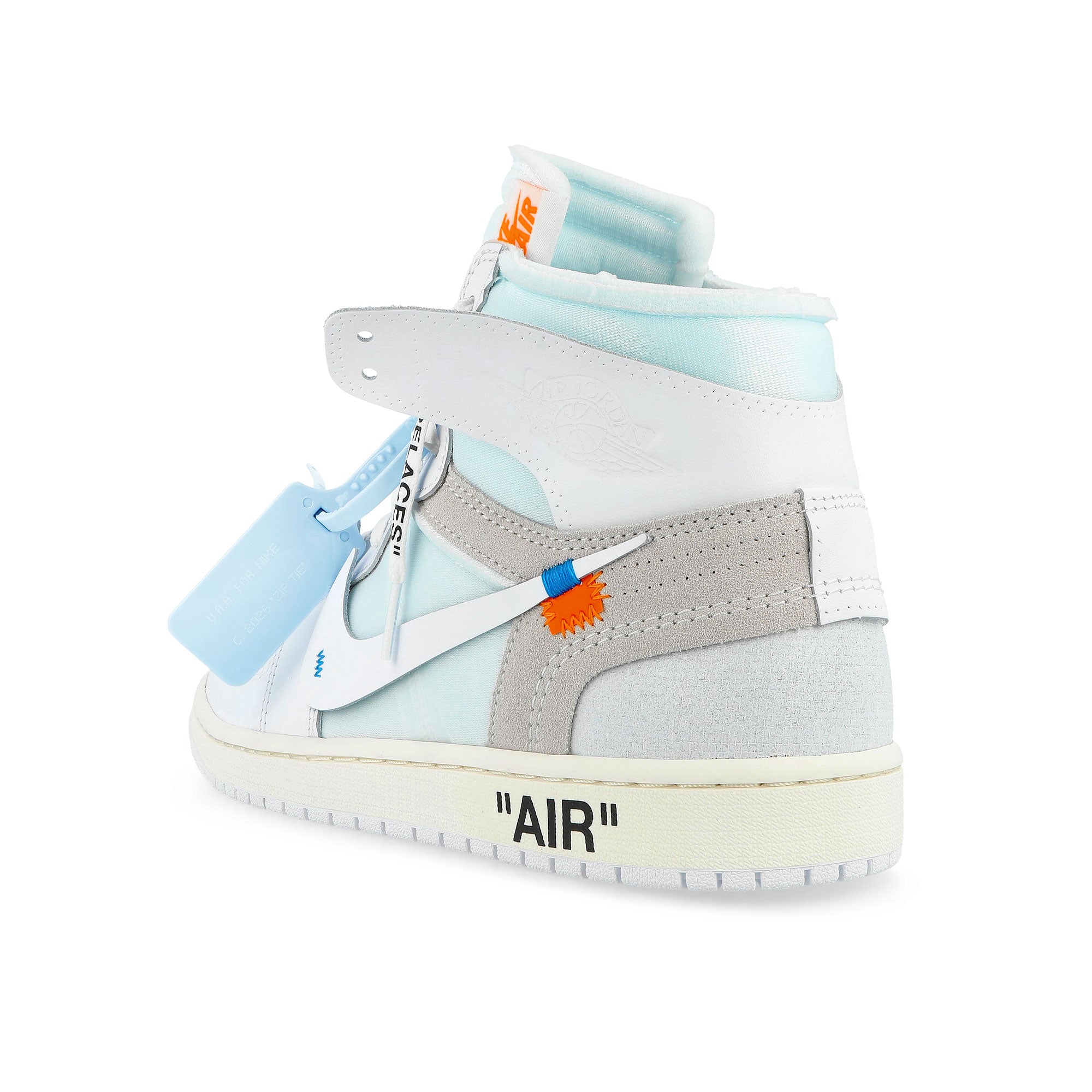 V.A.A. x Jordan Air Jordan 1 Retro High OG SP White / White High Top Sneakers AA3834 100 Material | Overkill
