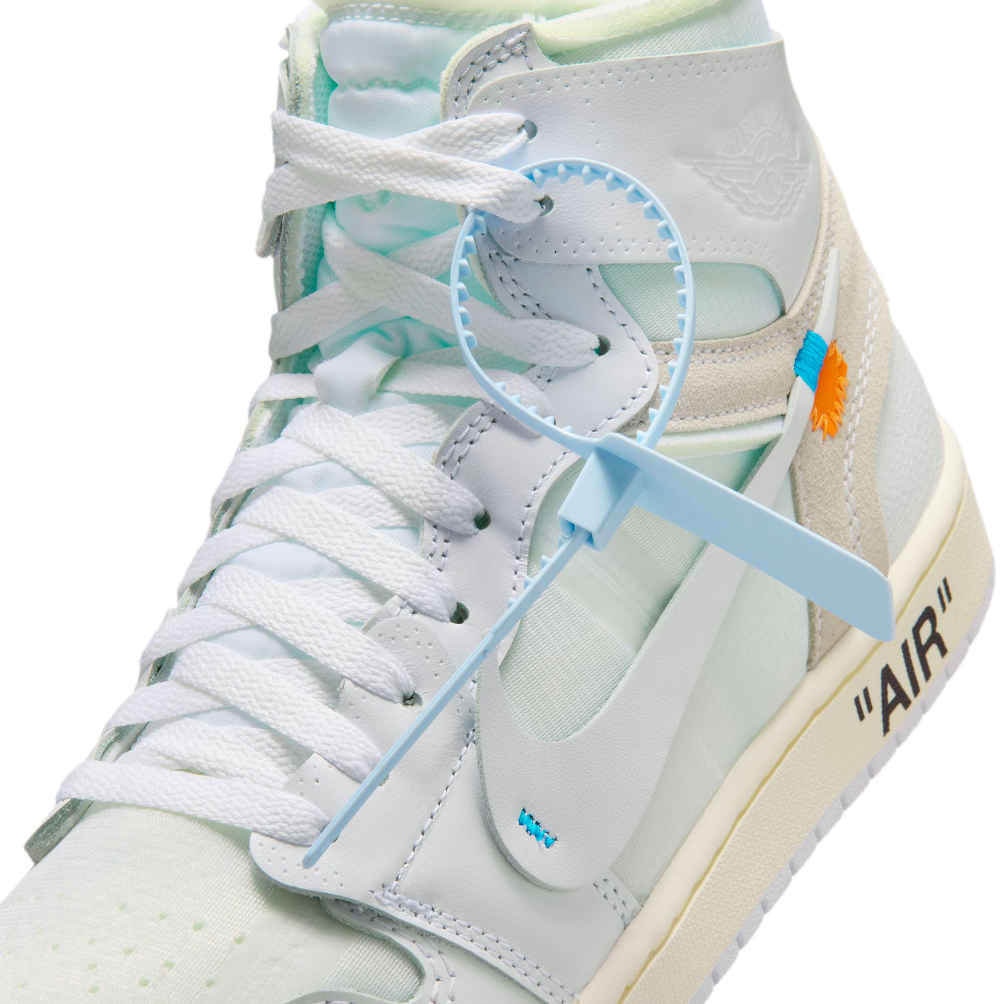 V.A.A. x Jordan Air Jordan 1 Retro High OG SP White / White High Top Sneakers AA3834 100 Detailfoto | Overkill
