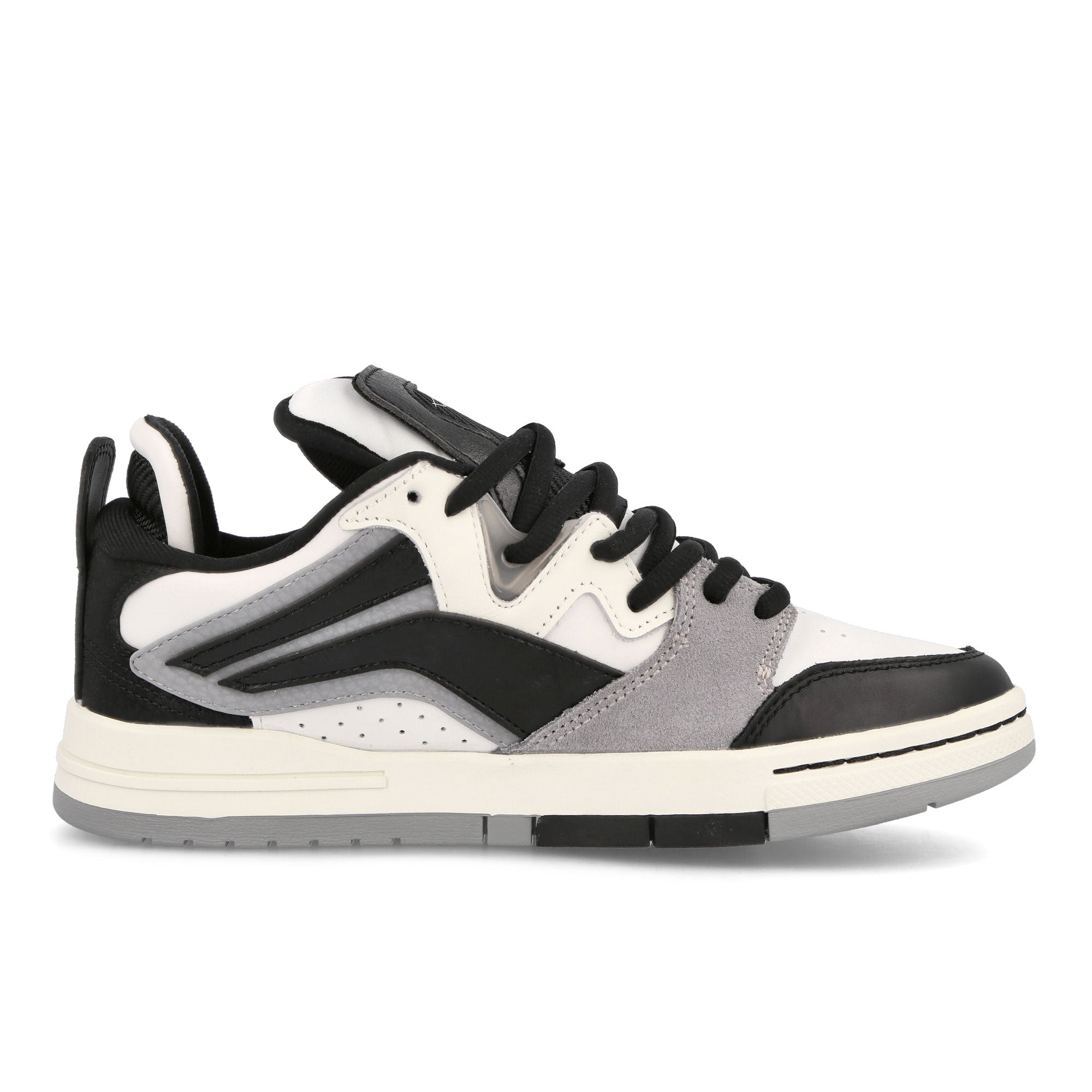 Li-Ning Wave Pro Black / White / Grey Low Top Sneakers  Silhouette | Overkill