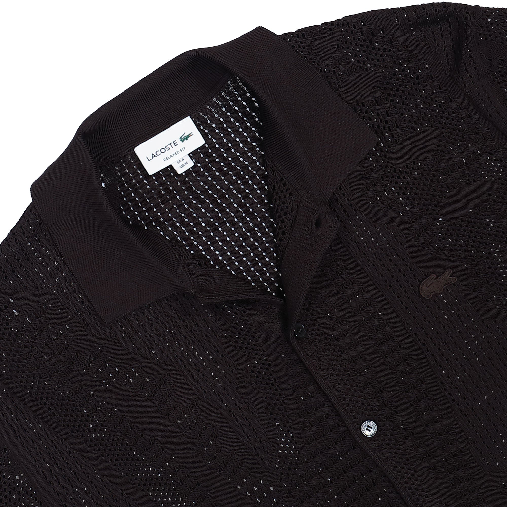 Lacoste Viscose Blend Knit Shirt Buffallo AH0796-00 3LA | OVERKILL