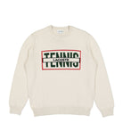 Lacoste Sweater with Contrasting Jacquard Pattern Blanc / Blanc Sweatshirts AH0815-00 R1T | Overkill