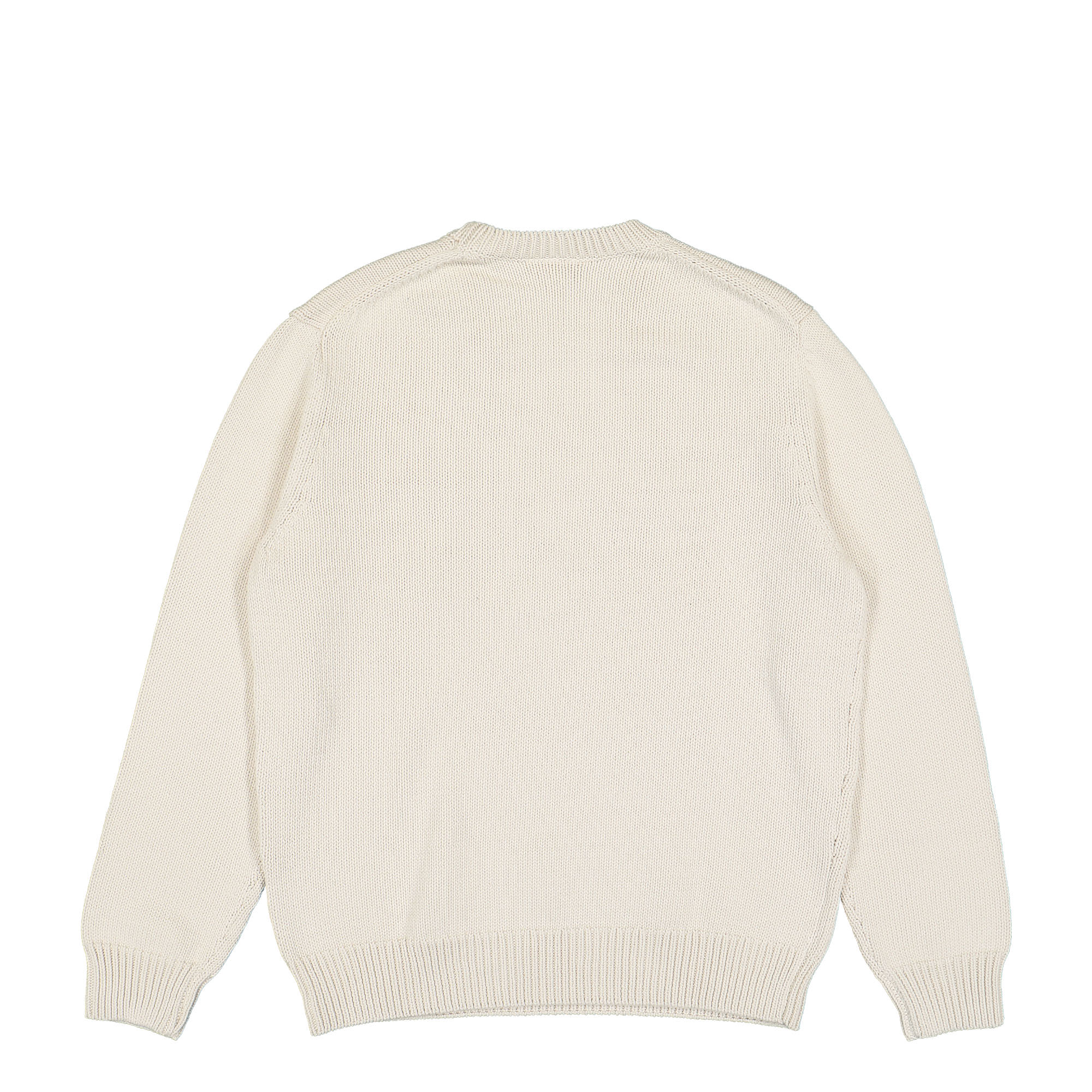 Lacoste Sweater with Contrasting Jacquard Pattern Blanc / Blanc Sweatshirts Material | Overkill