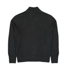 Lacoste Zipped High Neck Wool Sweater Black Sweatshirt AH3052-00 031 Close-up | Overkill
