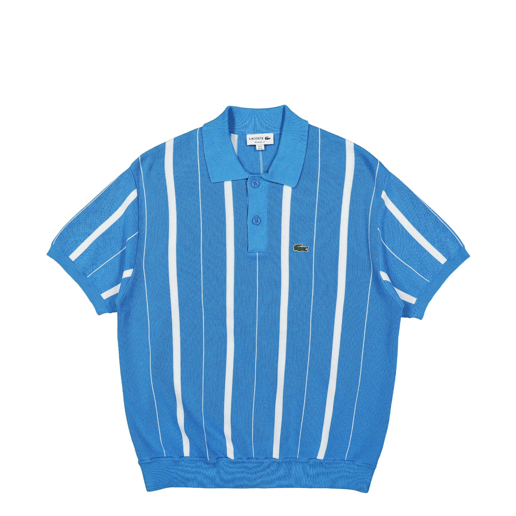Lacoste Striped Polo Shirt Blue / White Polo Shirts AH7642-00 CLT | Overkill