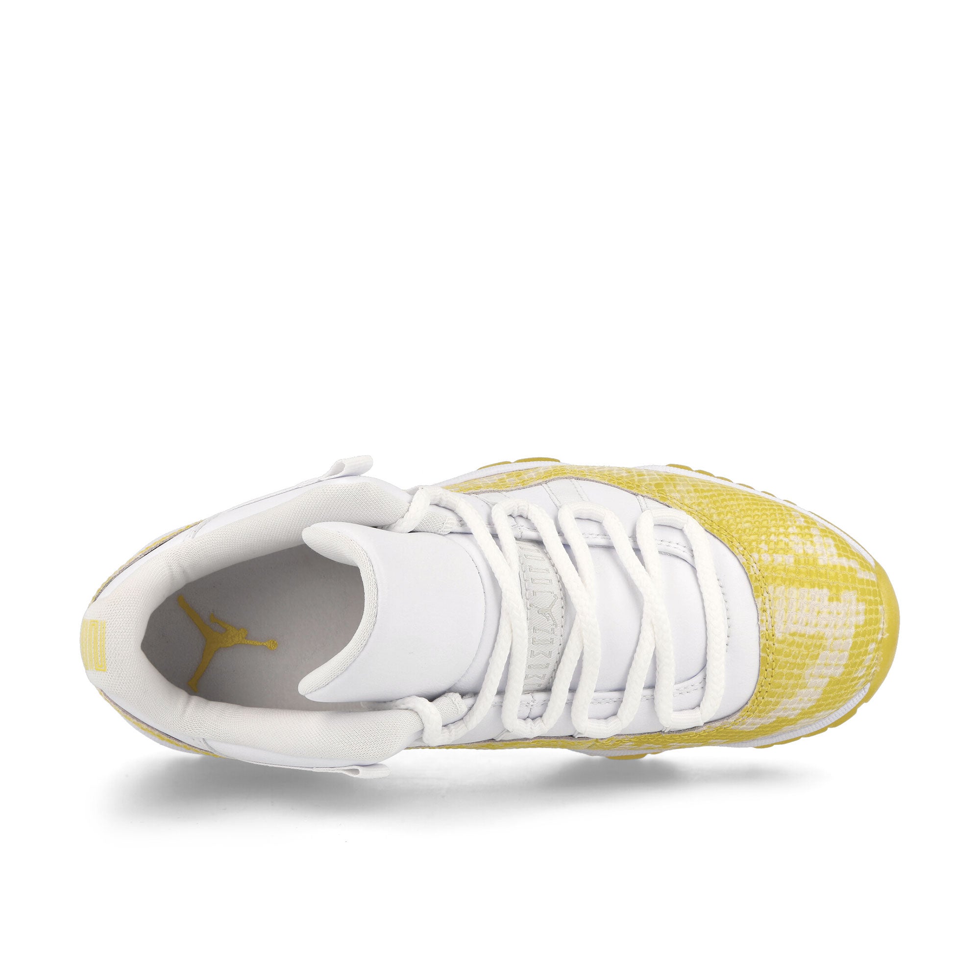 Jordan Wmns Air Jordan 11 Retro Low White-Tour Yellow - White Low Top Sneakers  Detailfoto | Overkill