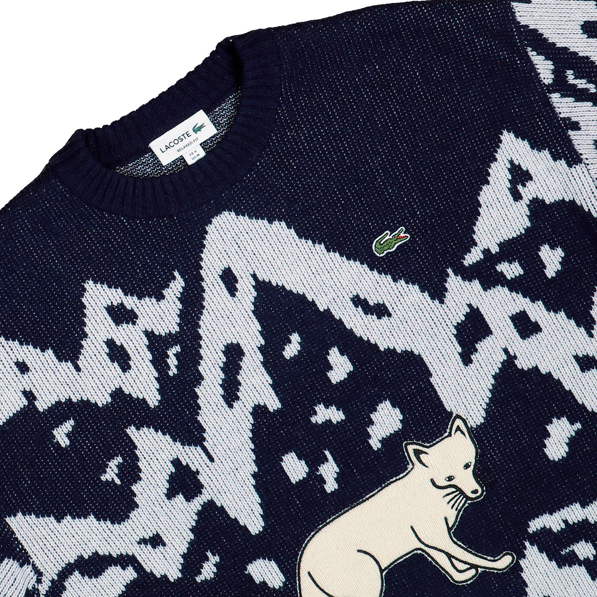 Lacoste Crewneck Sweatshirt Marine Sweatshirt AH9909-00 HHW Detailfoto | Overkill
