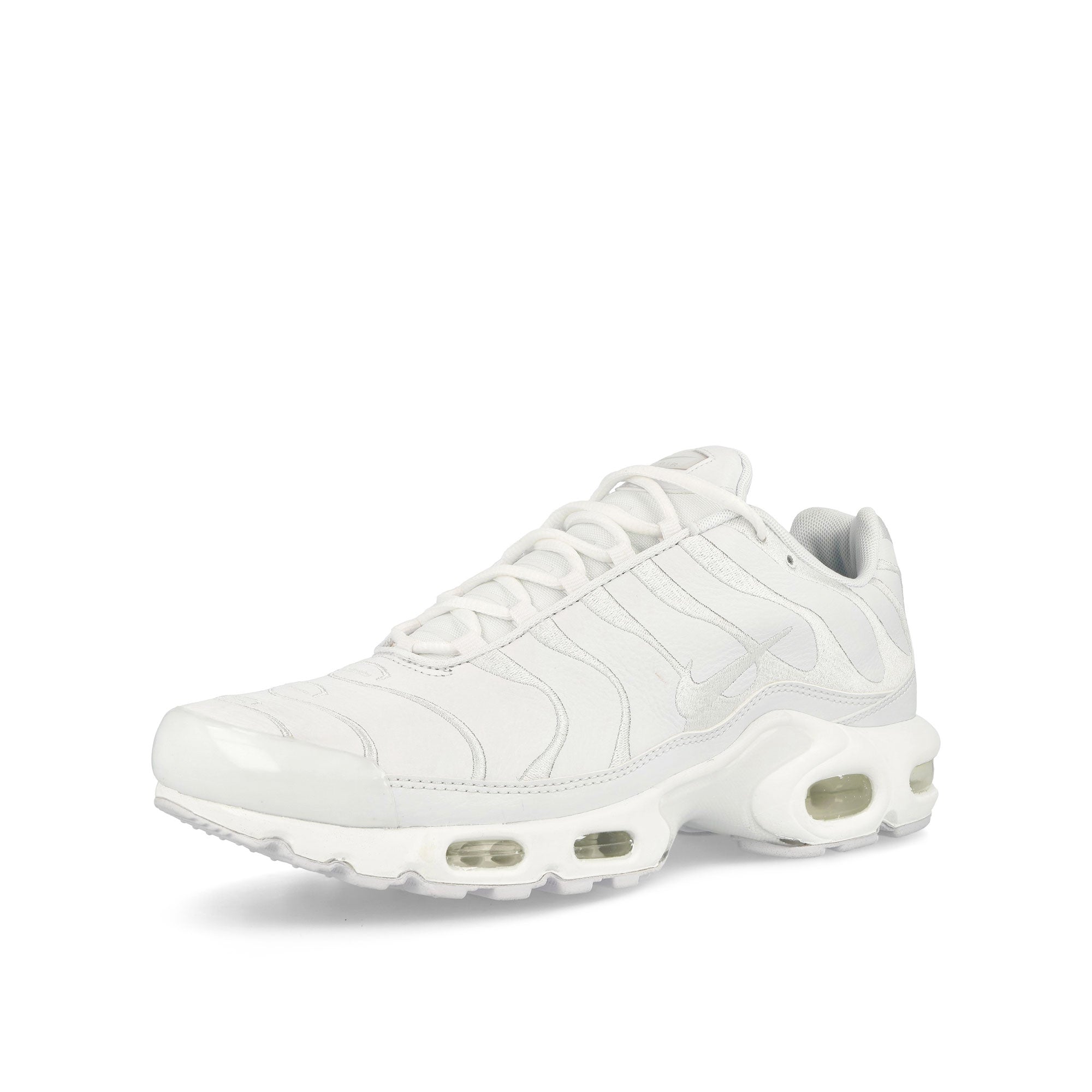 Nike Air Max Plus White / White - White Low Top Sneakers  Close Up | Overkill