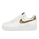 Nike Air Force 1 Low Retro Premium QS White / Elemental Gold - Dark Hazel - Black Low Top Sneakers AO1635 100 | Overkill