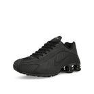 Nike Wmns Shox R4 Black / Black - Black - Max Orange Low Top Sneakers  Close Up | Overkill