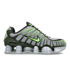 Nike Shox TL Wolf Grey / Lime Blast - Black Low Top Sneakers  Silhouette | Overkill
