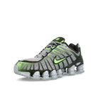 Nike Shox TL Wolf Grey / Lime Blast - Black Low Top Sneakers  Close Up | Overkill