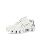 Nike Shox TL White-White - Metallic Silver - Max Orange Low Top Sneakers  Close Up | Overkill