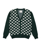 Arte Antwerp Kyle Heart Cardigan Green Cardigans AW23-103K | Overkill