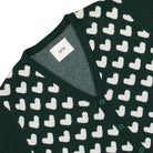 Arte Antwerp Kyle Heart Cardigan Green Cardigans Close-up | Overkill