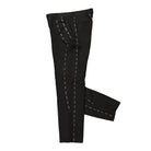 Kidsuper Studios Hand Embroidered Suit Bottom Black Casual Pants Close-up | Overkill