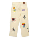 Kidsuper Studios Museum Embroidered Cord Pants Cream Casual Pants Material | Overkill