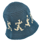 Kidsuper Studios Running Guys Crochet Hat Blue Bucket Hats Close-up | Overkill