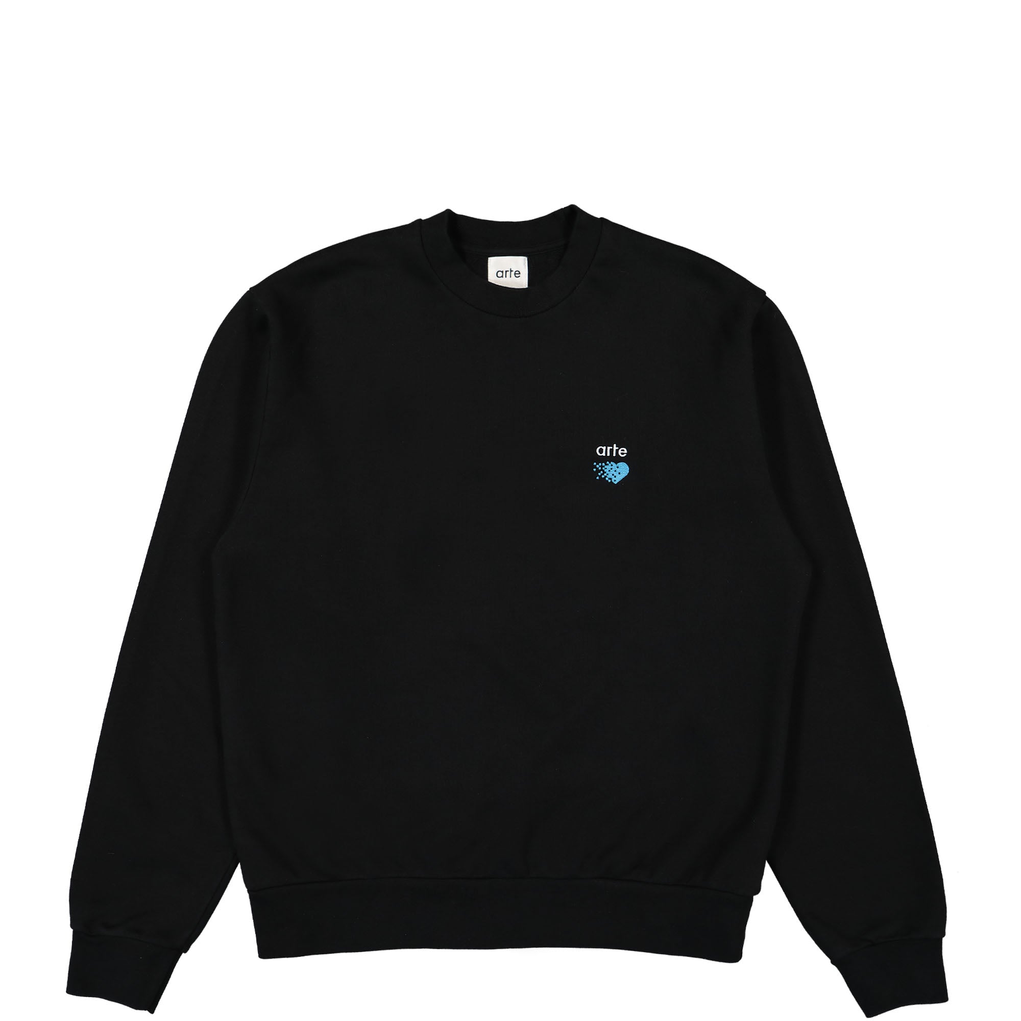 Arte Antwerp Cohen Pixel Heart Sweater Black Sweatshirts AW23-046C / Black | Overkill