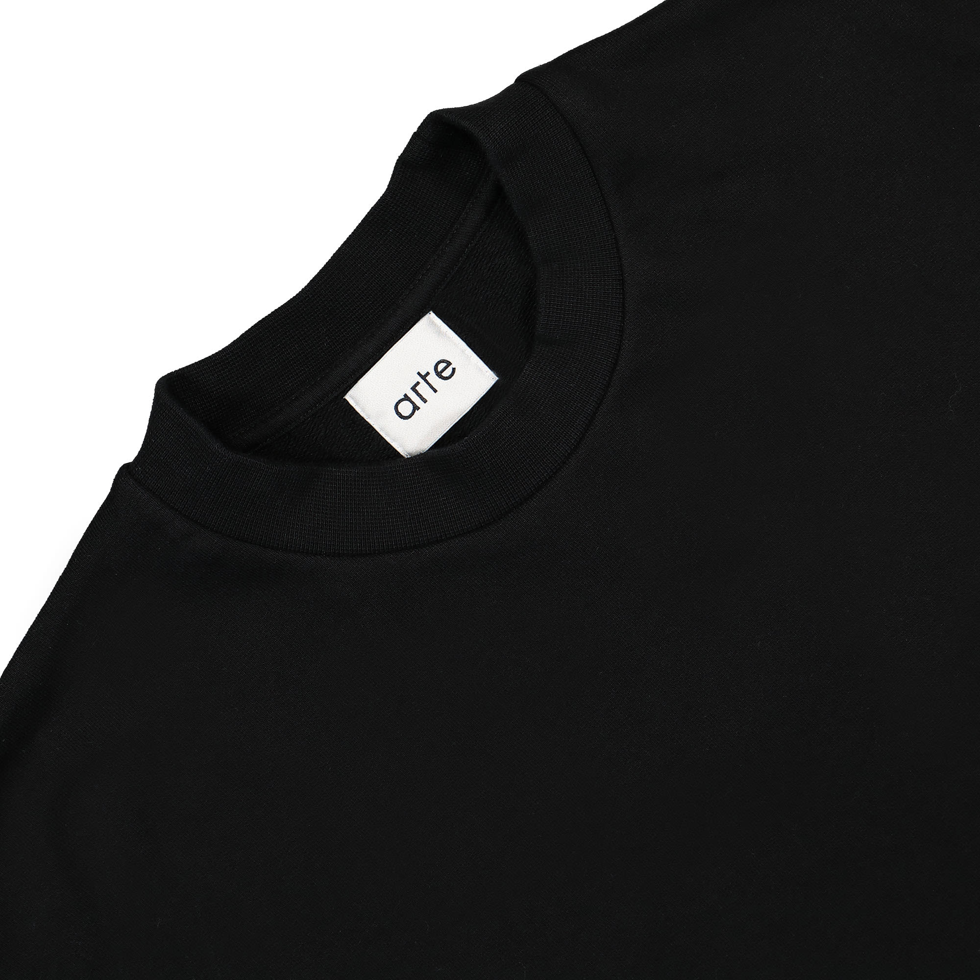 Arte Antwerp Cohen Pixel Heart Sweater Black Sweatshirts Close-up | Overkill