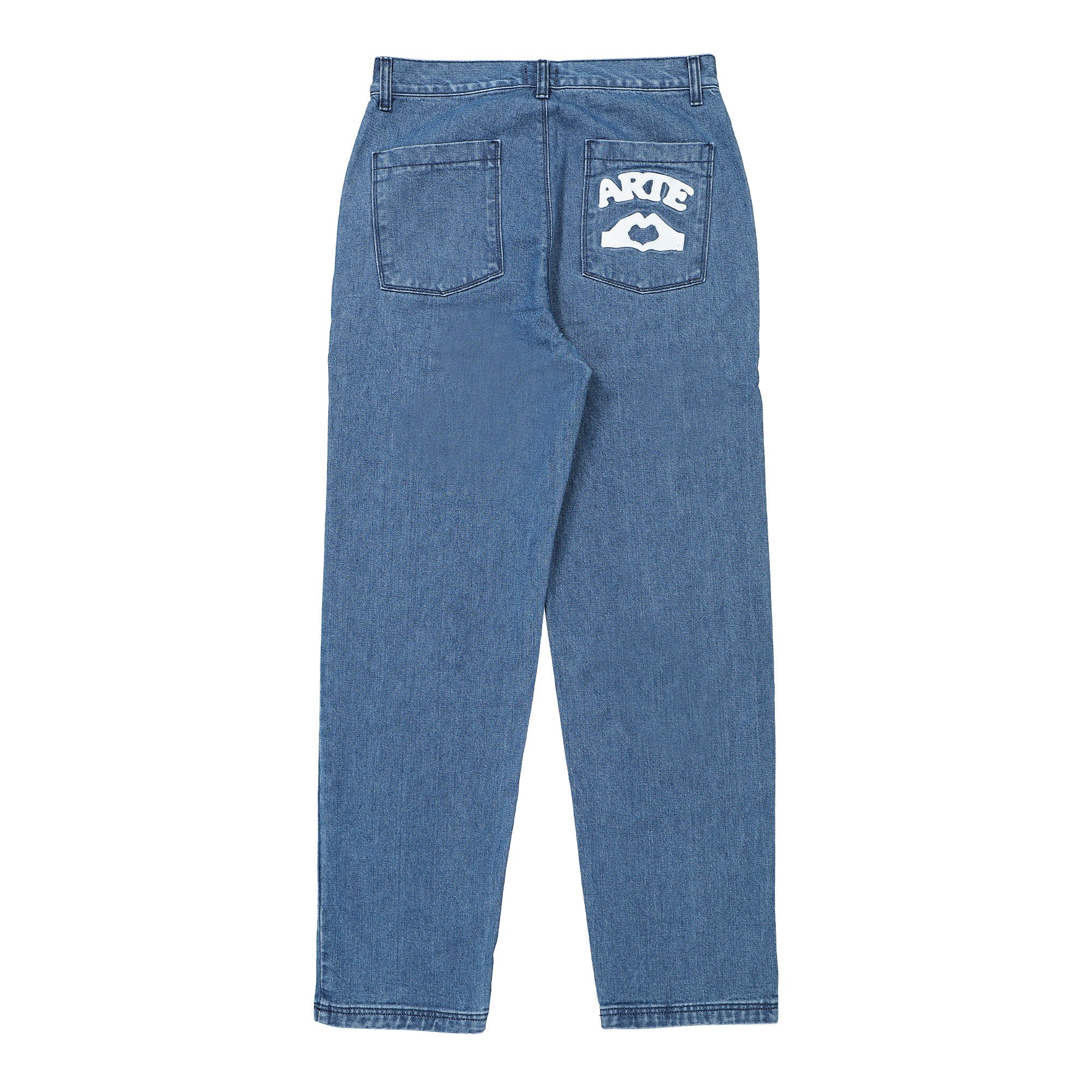 Arte Antwerp Paul Pocket Logo Denim Washed Blue Jeans Material | Overkill