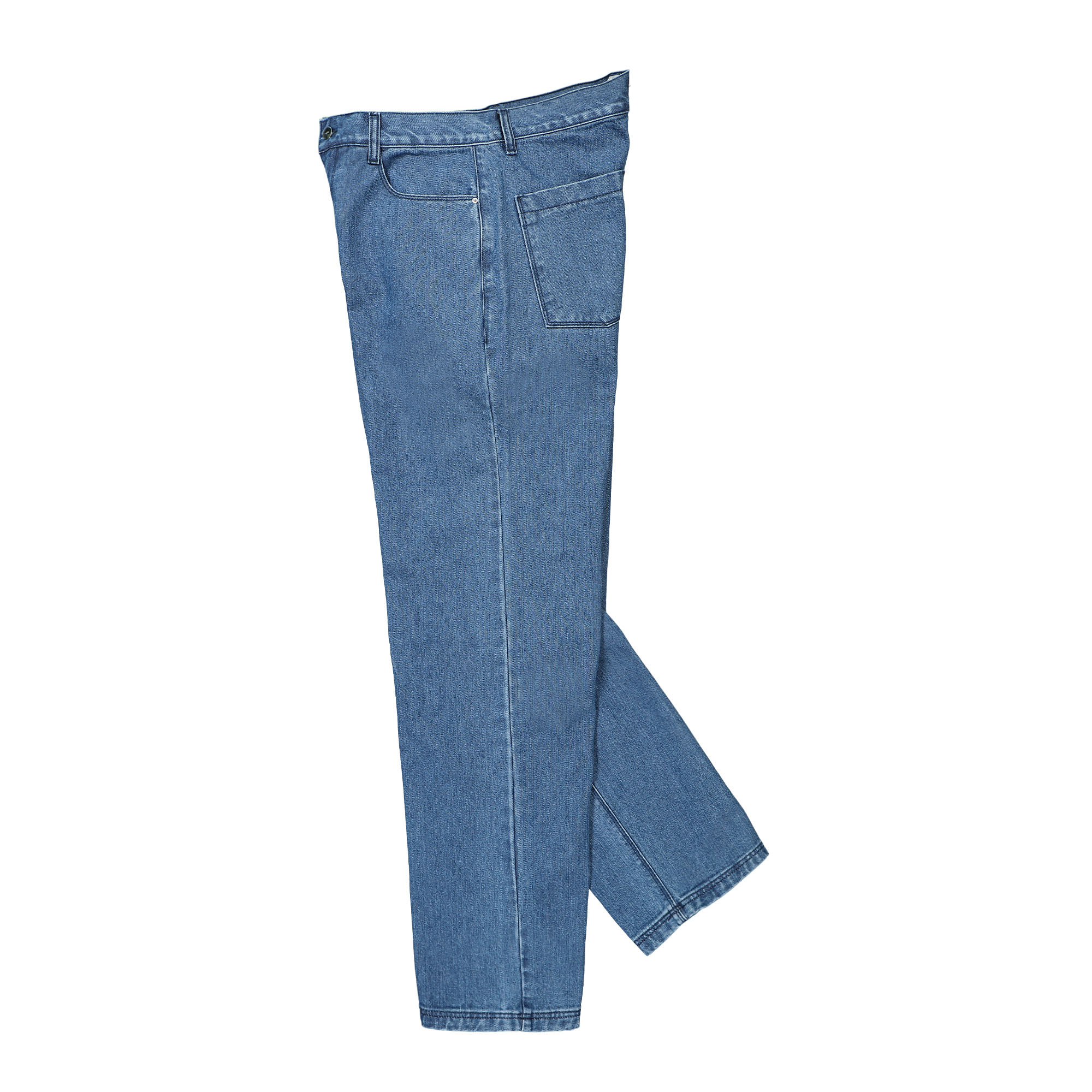 Arte Antwerp Paul Pocket Logo Denim Washed Blue Jeans Close-up | Overkill