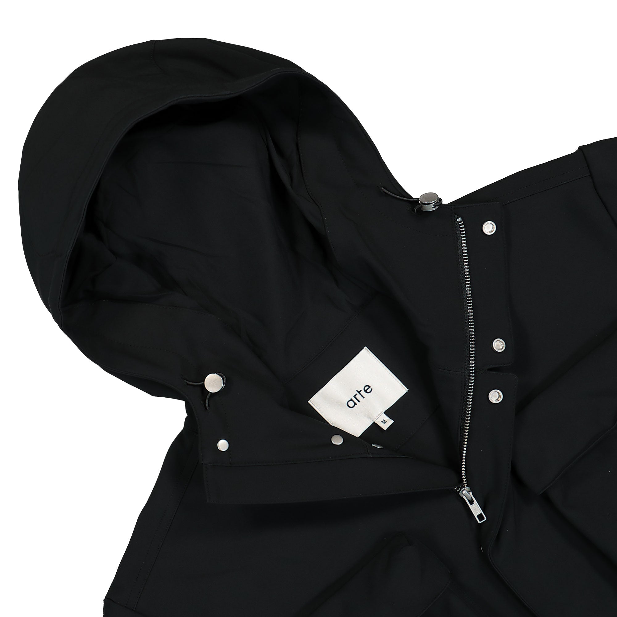 Arte Antwerp 3D Pockets Hooded PES Jacket Black Jackets Close-up | Overkill