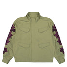 Arte Antwerp Flower Embroidery Jacket Olive Green Jackets AW24-082J | Overkill