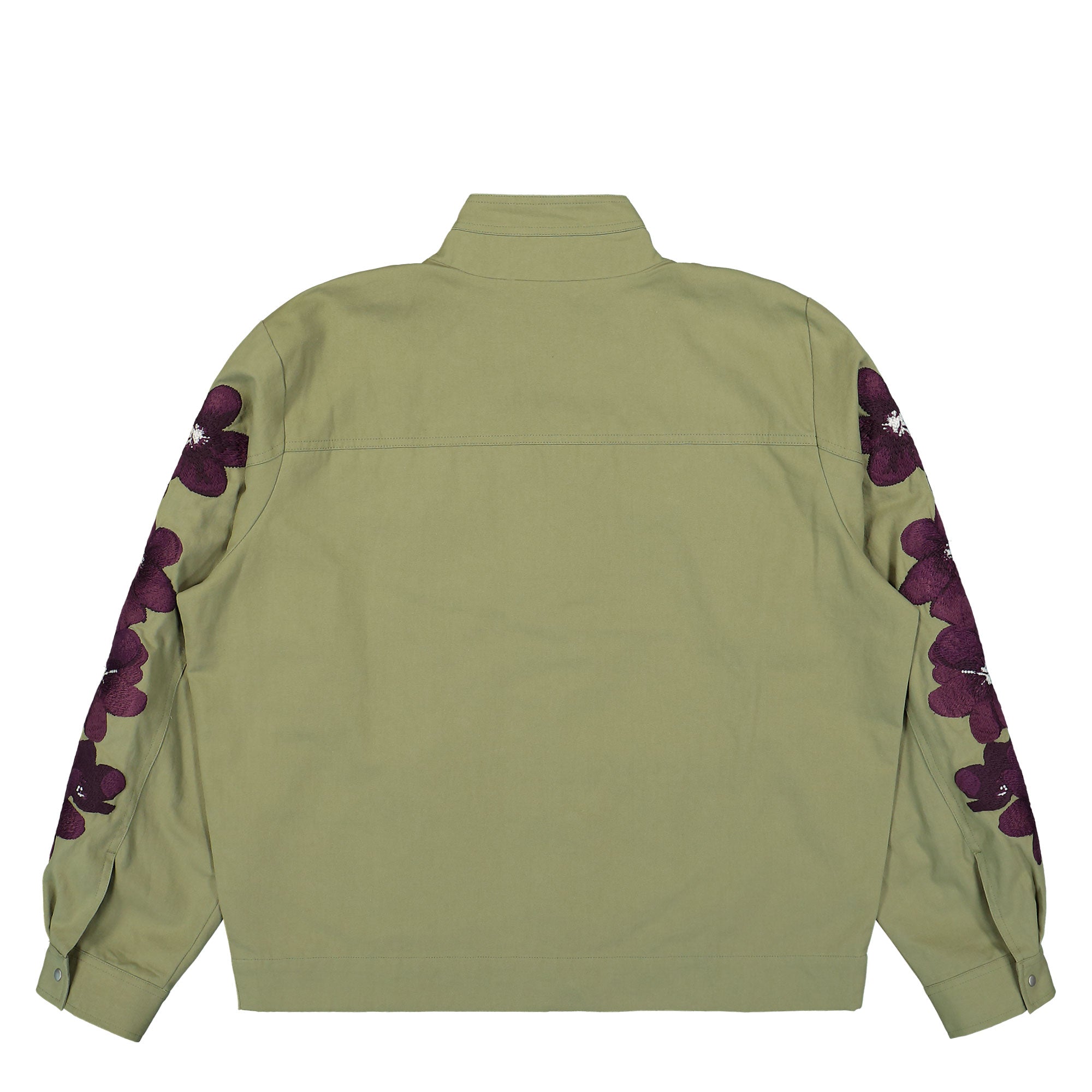 Arte Antwerp Flower Embroidery Jacket Olive Green Jackets Material | Overkill