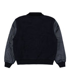 Arte Antwerp Embroidered Flower Varsity Jacket Navy Bomber & Varsity Jackets Close-up | Overkill