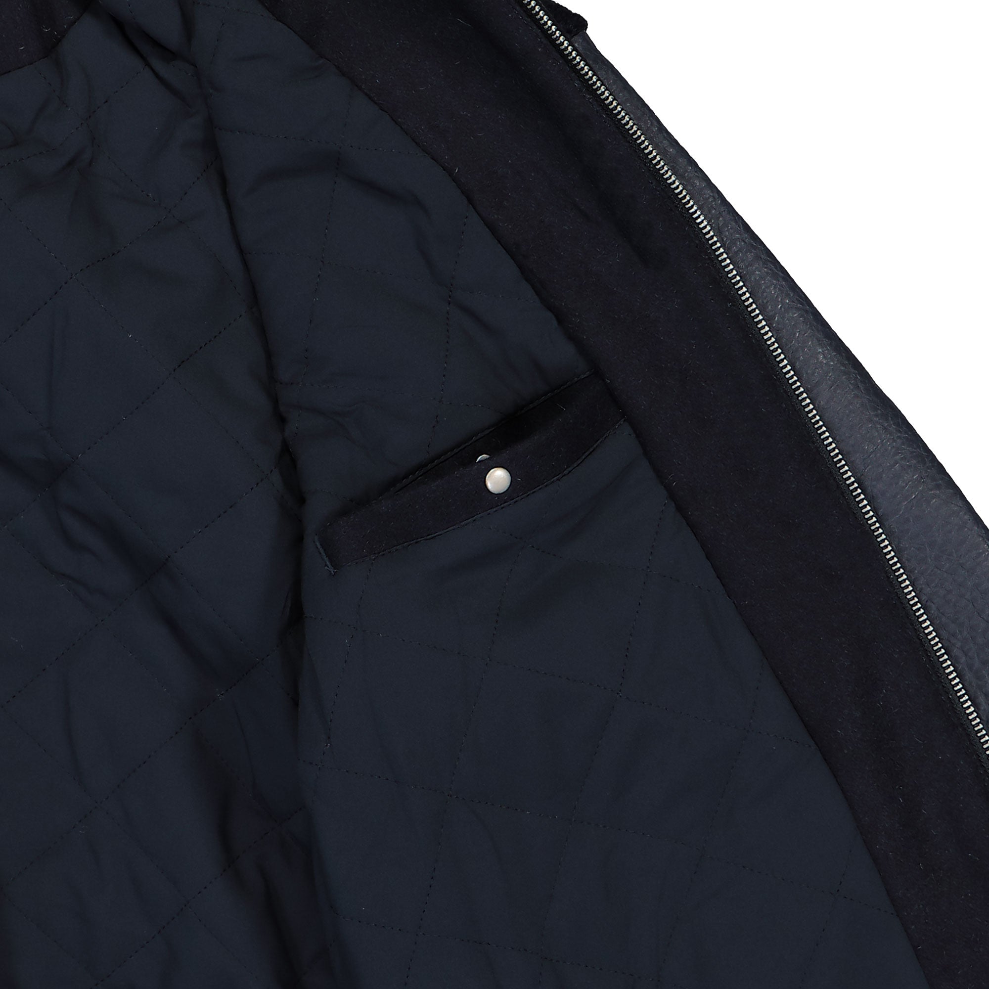 Arte Antwerp Embroidered Flower Varsity Jacket Navy Bomber & Varsity Jackets Detail view 1 | Overkill