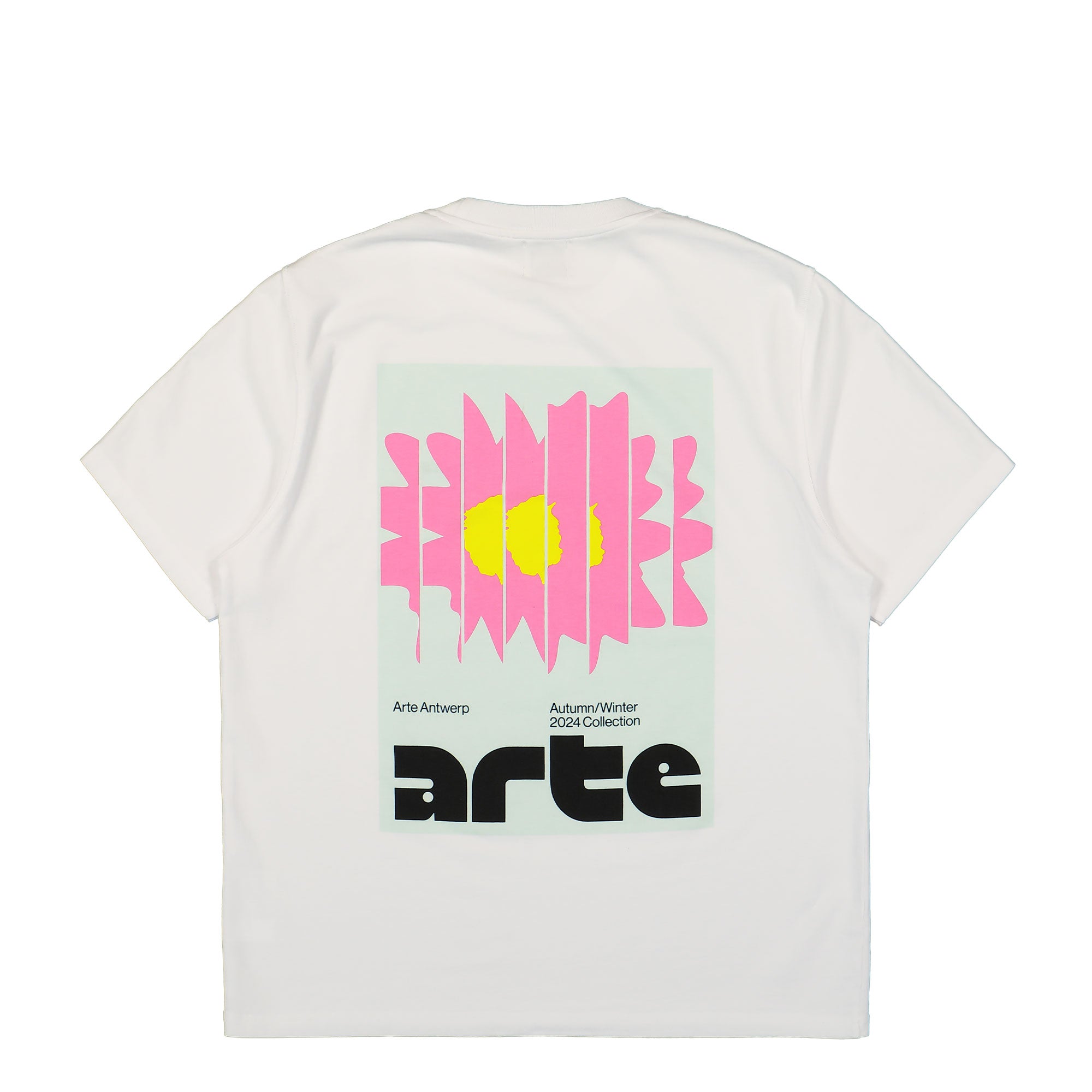 Arte Antwerp Flower Poster T-Shirt White T-Shirts Close-up | Overkill