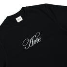 Arte Antwerp Script Logo T-Shirt Black T-Shirts Close-up | Overkill