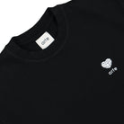 Arte Antwerp Heart Flower Crewneck Sweatshirt Black Sweatshirts Close-up | Overkill