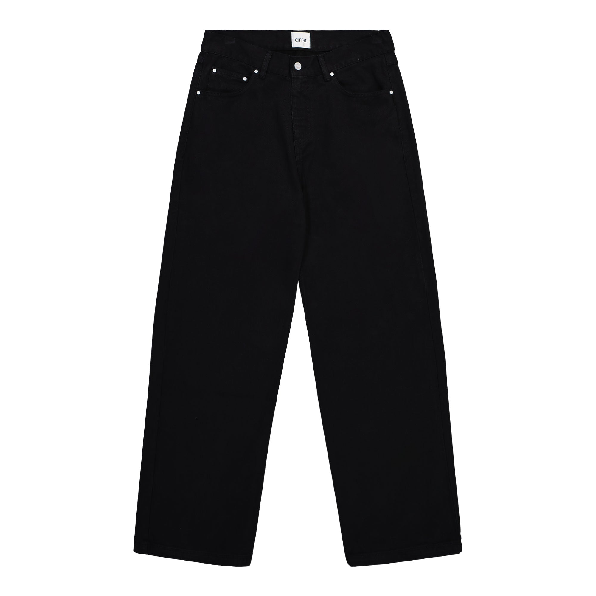 Arte Antwerp / ボトム/34/コットン/BLK/AW258-213P Arte Antwerp Back Pocket Graphic Pants AW25-080P / Black | OVERKILL