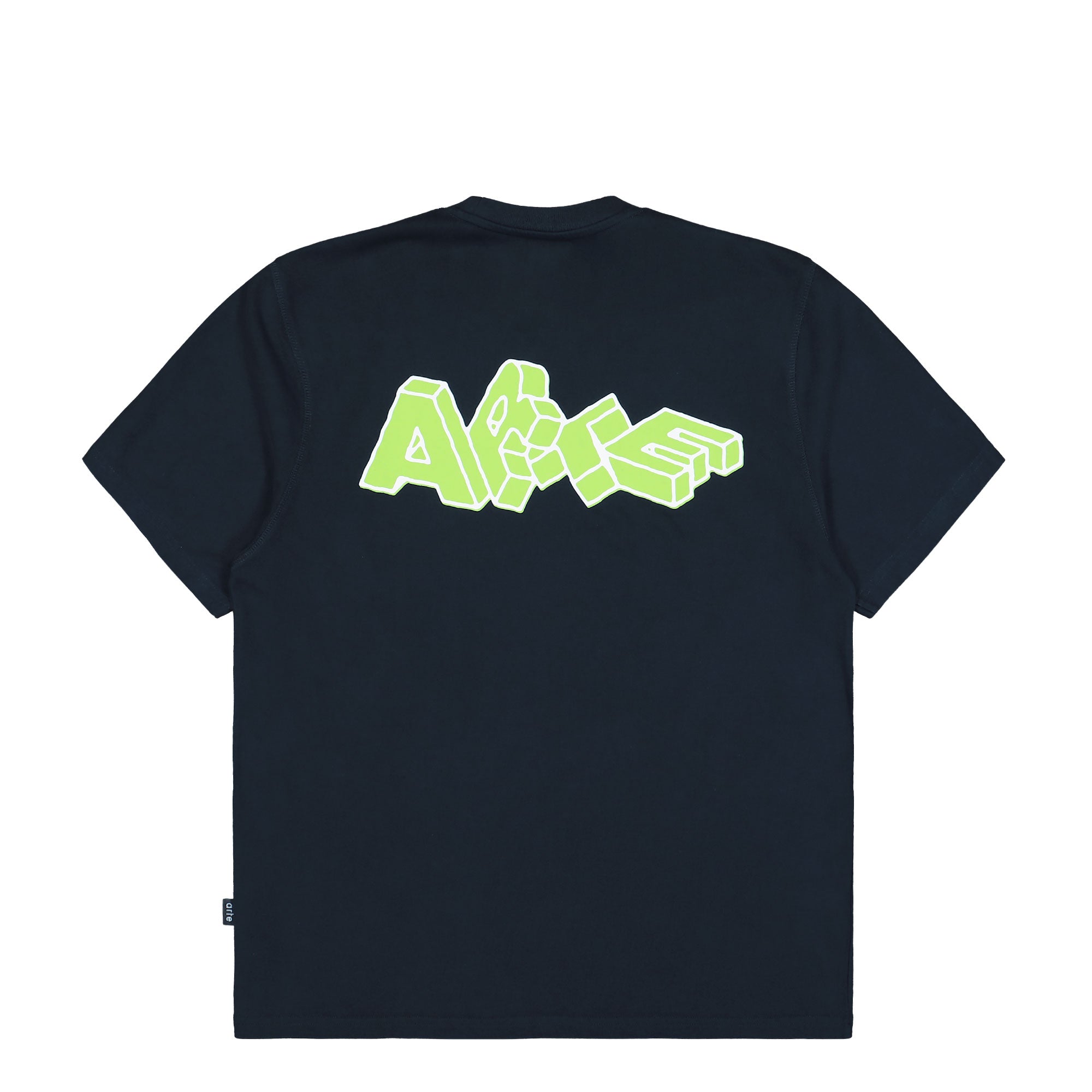 Arte Antwerp Blocks Print T-Shirt AW25-100T / Navy | OVERKILL