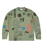 Arte Antwerp Allover Waffle Longsleeve Green Longsleeves AW25-108LS | Overkill