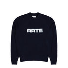 Arte Antwerp Pixel Front Knit Navy Sweatshirts AW25-226K / Navy | Overkill
