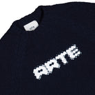 Arte Antwerp Pixel Front Knit Navy Sweatshirts AW25-226K / Navy Detailfoto | Overkill

