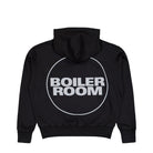 Boiler Room Core Hood 3M Black Hoodies AW25HD02BLK Close-up | Overkill