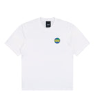 Boiler Room Globe Logo T-Shirt White T-Shirts AW25SS35WHT | Overkill