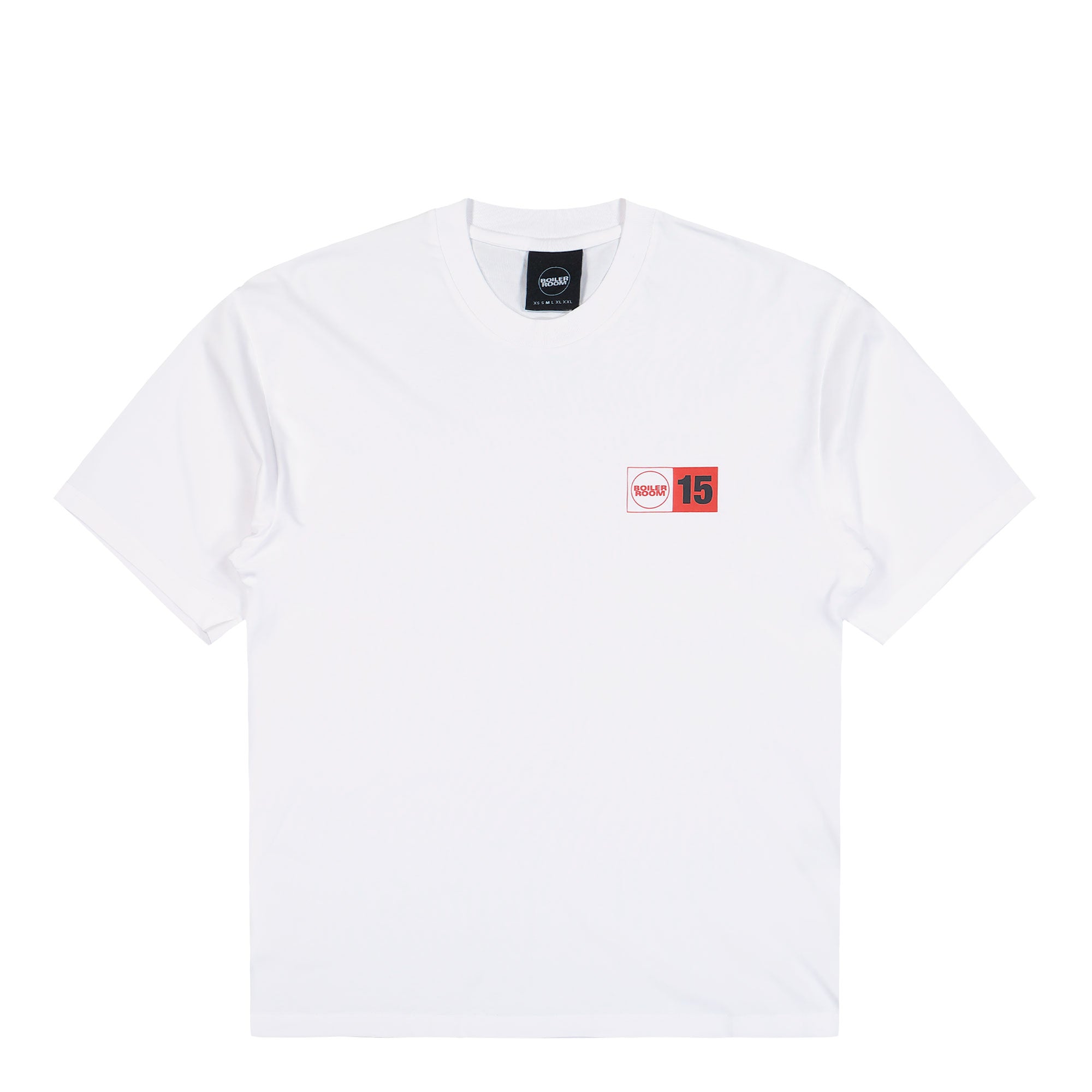 Boiler Room 15 Years Camera T-Shirt White T-Shirts AW25SS46WHT | Overkill