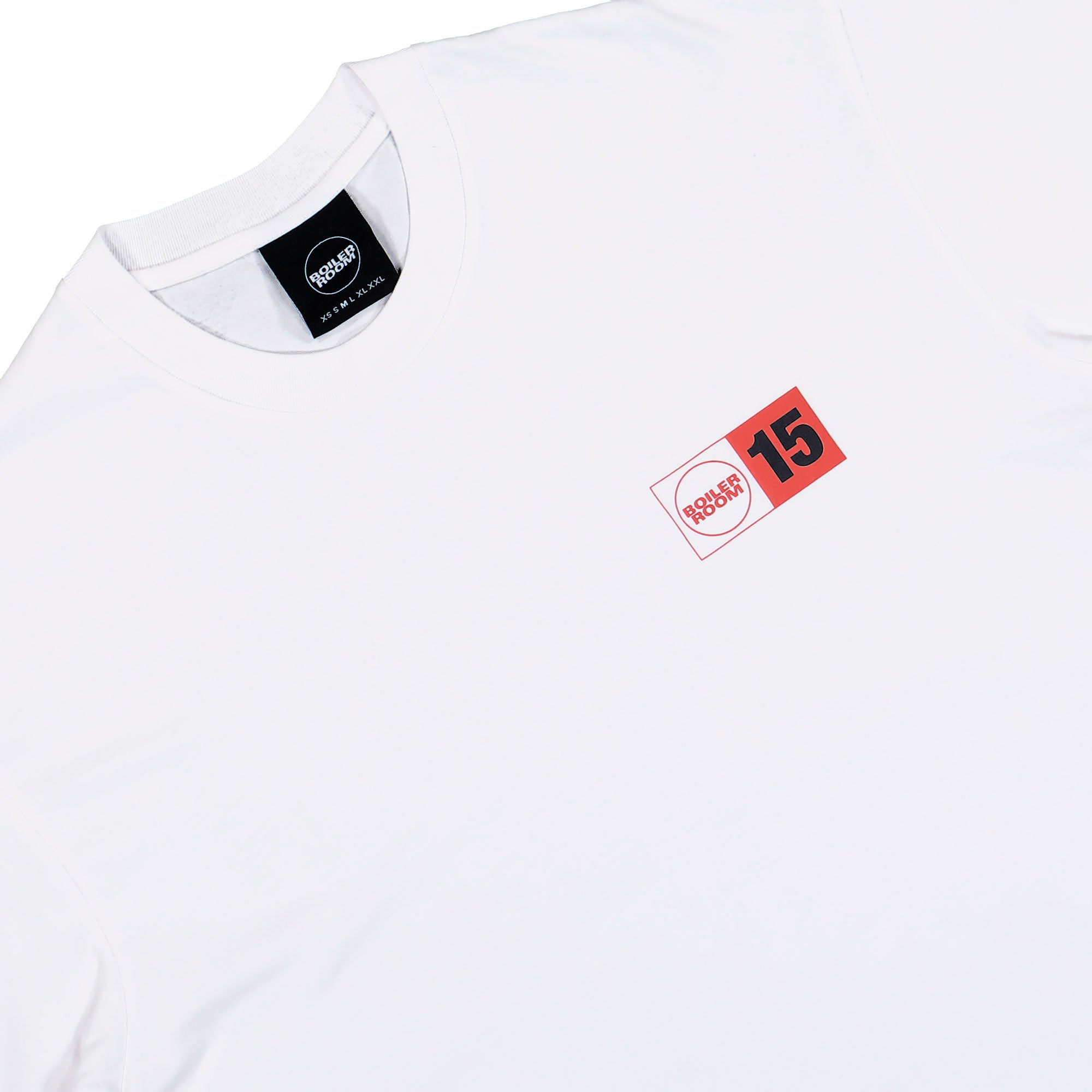 Boiler Room 15 Years Camera T-Shirt White T-Shirts AW25SS46WHT Detailfoto | Overkill